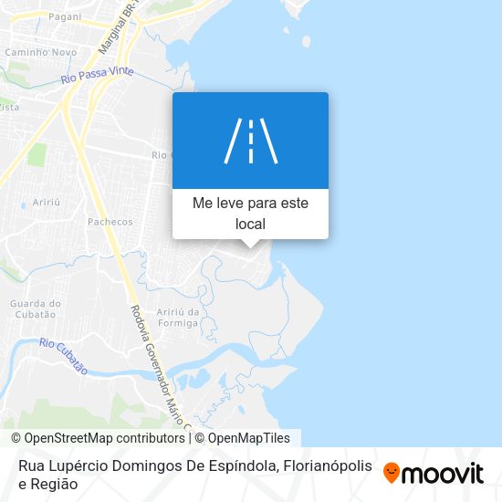 Rua Lupércio Domingos De Espíndola mapa