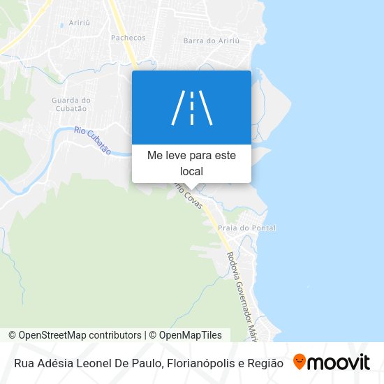 Rua Adésia Leonel De Paulo mapa