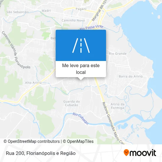 Rua 200 mapa