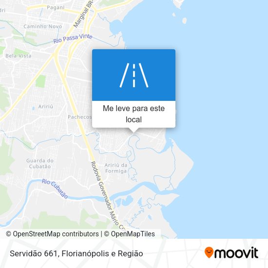 Servidão 661 mapa