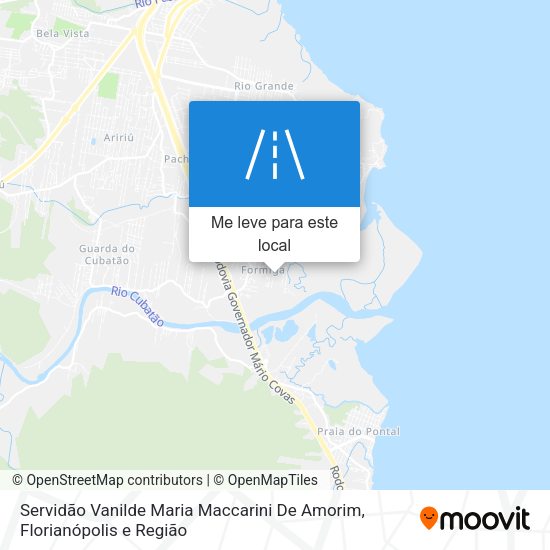 Servidão Vanilde Maria Maccarini De Amorim mapa