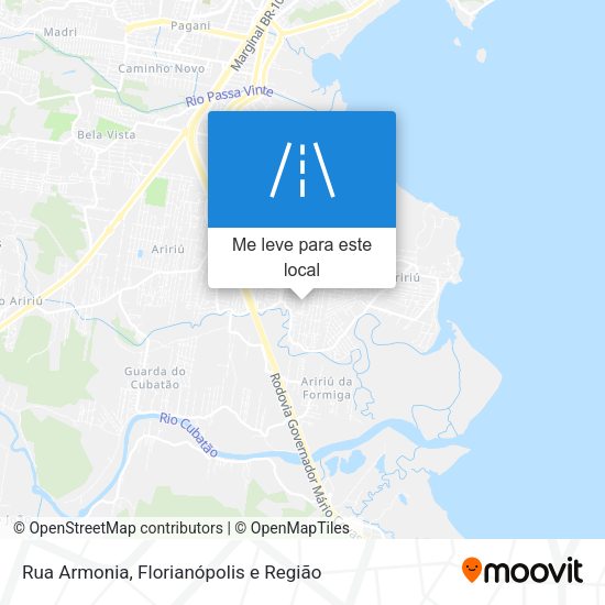 Rua Armonia mapa