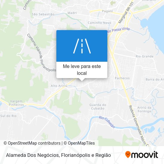 Alameda Dos Negócios mapa