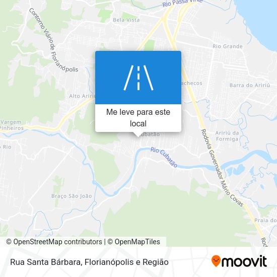 Rua Santa Bárbara mapa
