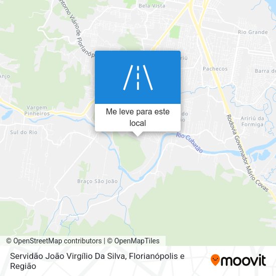 Servidão João Virgílio Da Silva mapa