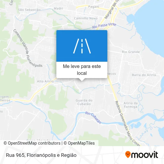 Rua 965 mapa