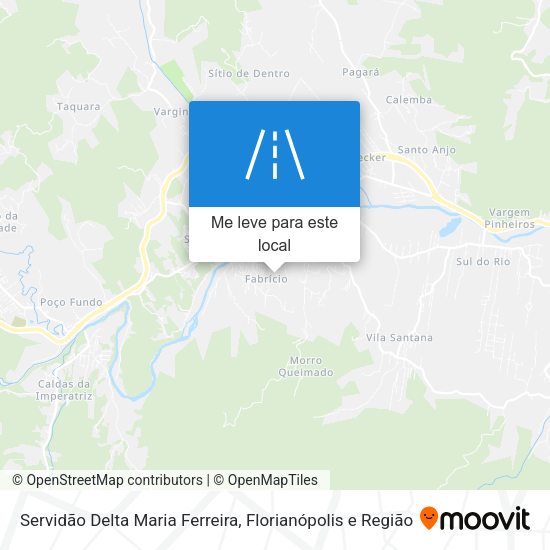 Servidão Delta Maria Ferreira mapa