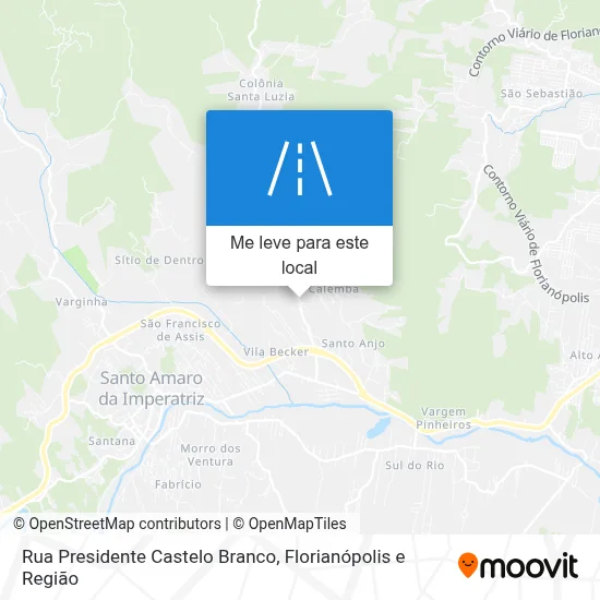 Rua Presidente Castelo Branco mapa