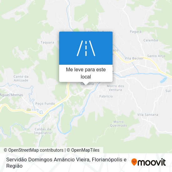 Servidão Domingos Amâncio Vieira mapa