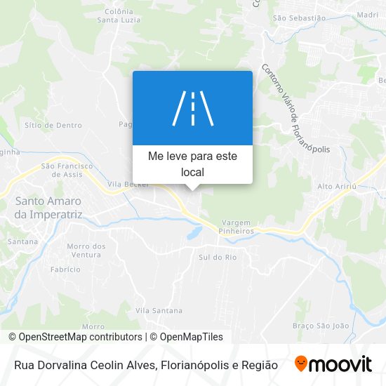 Rua Dorvalina Ceolin Alves mapa