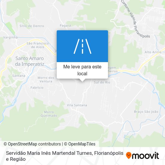 Servidão Maria Inês Martendal Turnes mapa