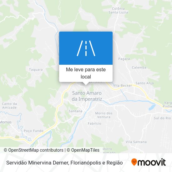 Servidão Minervina Derner mapa