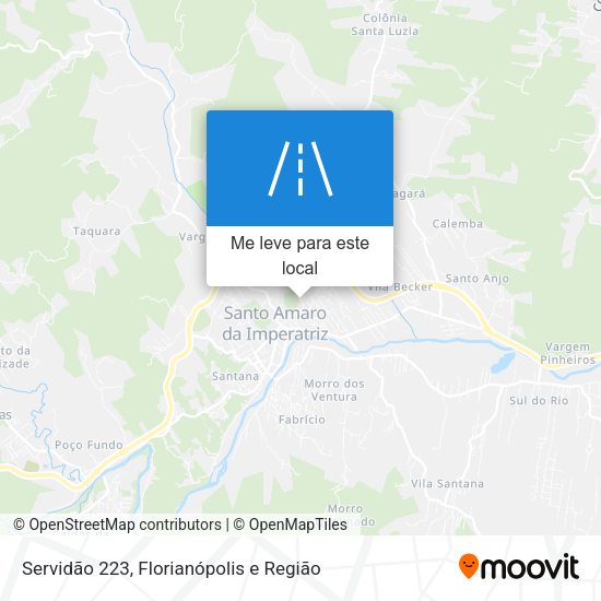 Servidão 223 mapa
