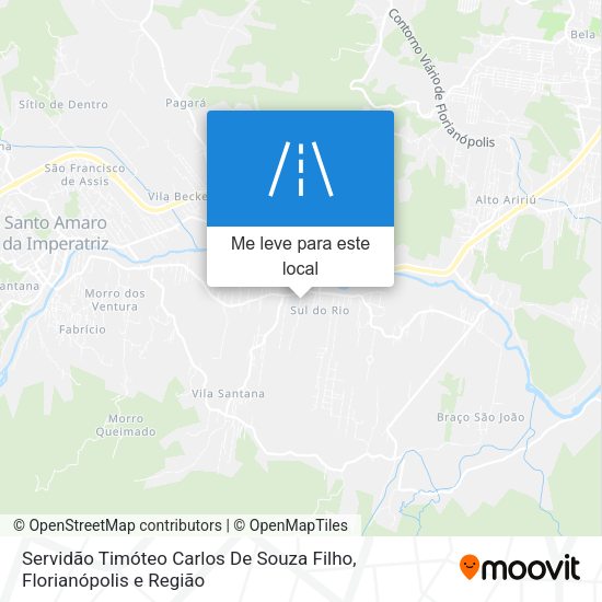 Servidão Timóteo Carlos De Souza Filho mapa