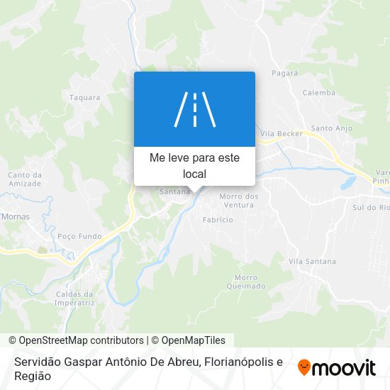 Servidão Gaspar Antônio De Abreu mapa