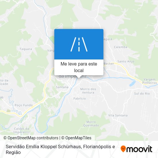 Servidão Emília Kloppel Schürhaus mapa