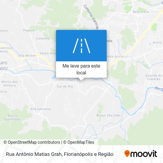 Rua Antônio Matias Grah mapa