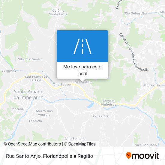 Rua Santo Anjo mapa