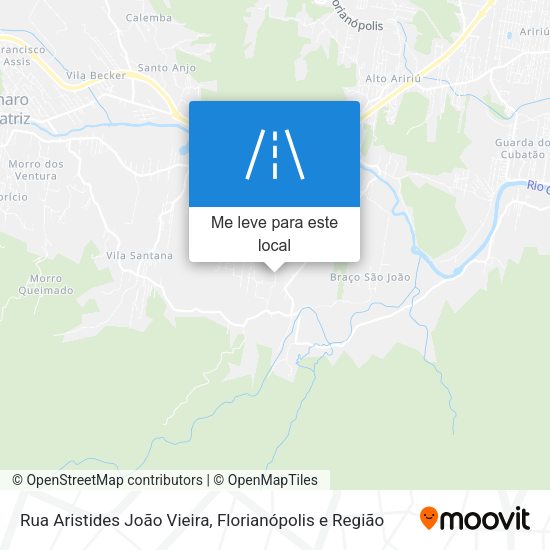 Rua Aristides João Vieira mapa
