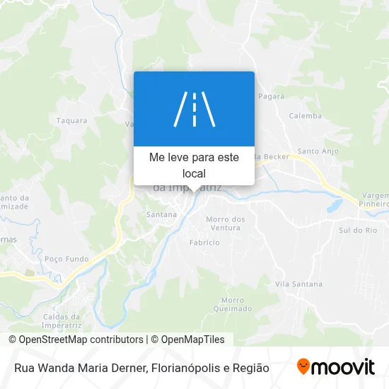 Rua Wanda Maria Derner mapa