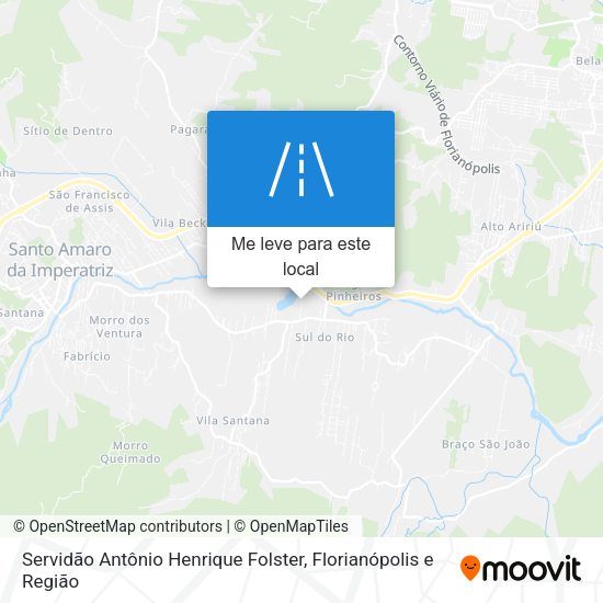 Servidão Antônio Henrique Folster mapa
