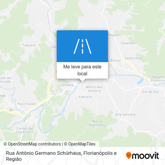 Rua Antônio Germano Schürhaus mapa