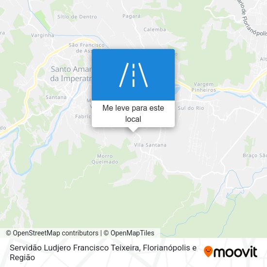 Servidão Ludjero Francisco Teixeira mapa