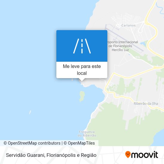 Servidão Guarani mapa