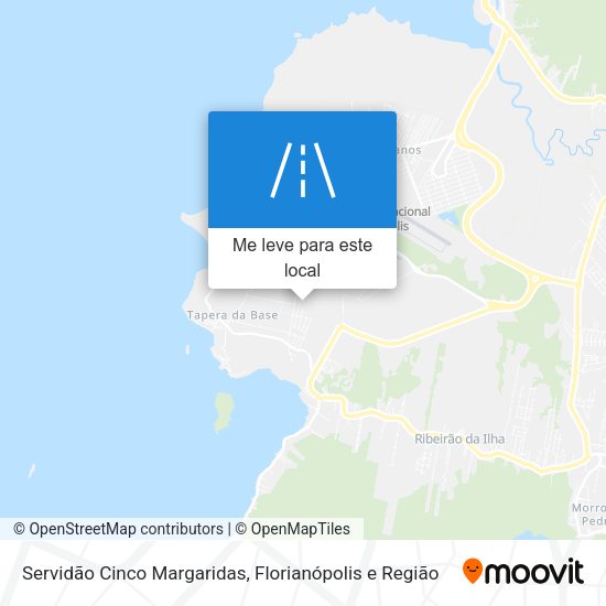 Servidão Cinco Margaridas mapa