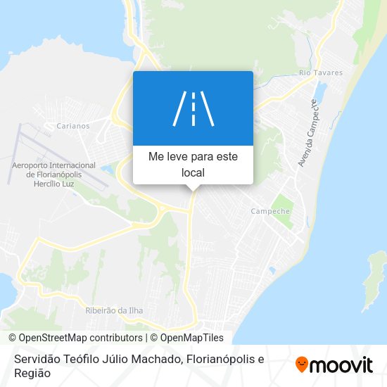 Servidão Teófilo Júlio Machado mapa