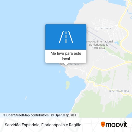 Servidão Espíndola mapa
