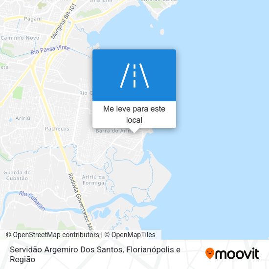 Servidão Argemiro Dos Santos mapa