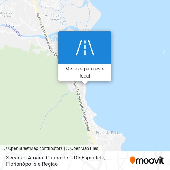 Servidão Amaral Garibaldino De Espíndola mapa
