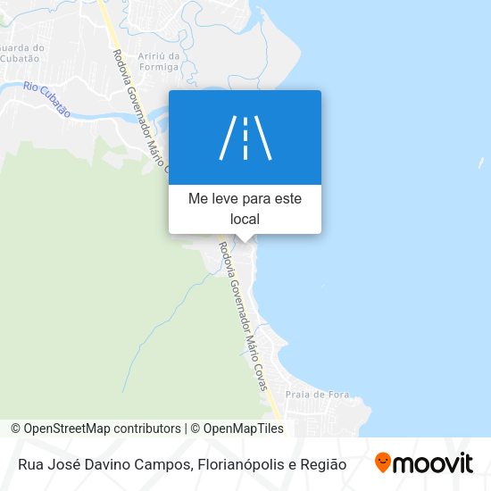 Rua José Davino Campos mapa