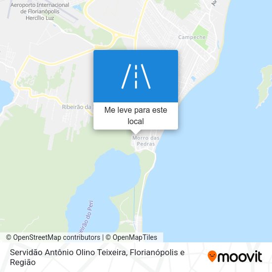 Servidão Antônio Olino Teixeira mapa