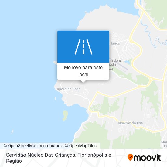 Servidão Núcleo Das Crianças mapa