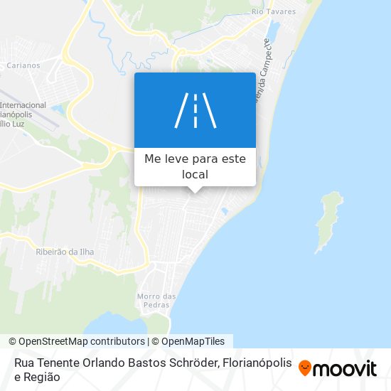 Rua Tenente Orlando Bastos Schröder mapa