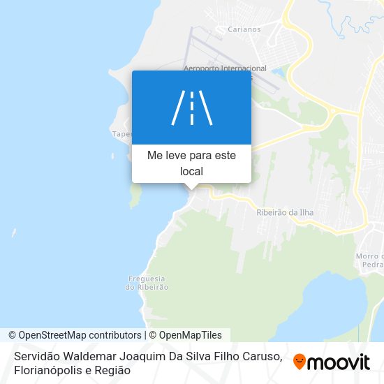 Servidão Waldemar Joaquim Da Silva Filho Caruso mapa