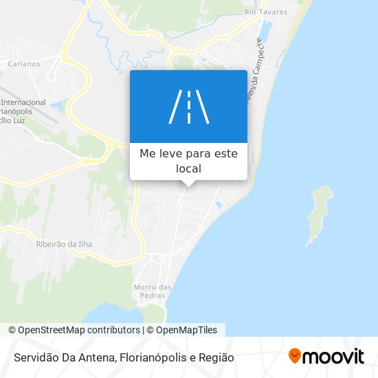 Servidão Da Antena mapa