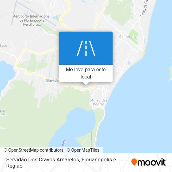 Servidão Dos Cravos Amarelos mapa