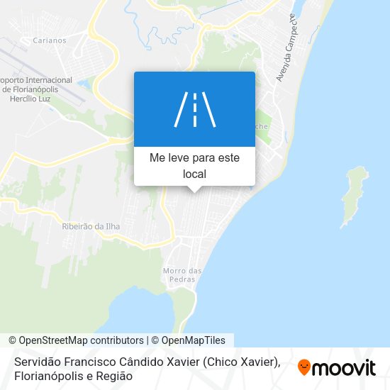 Servidão Francisco Cândido Xavier (Chico Xavier) mapa