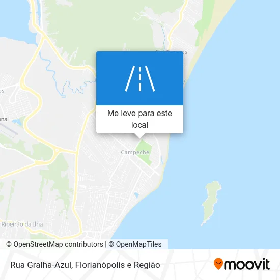 Rua Gralha-Azul mapa