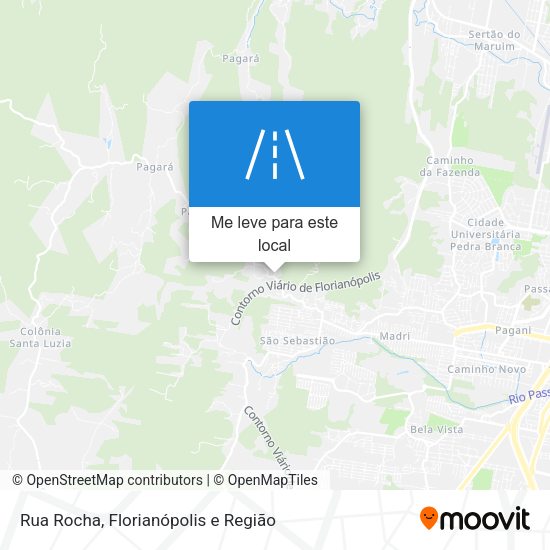 Rua Rocha mapa
