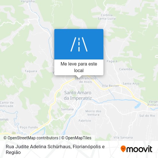 Rua Judite Adelina Schürhaus mapa