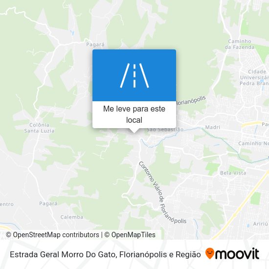 Estrada Geral Morro Do Gato mapa