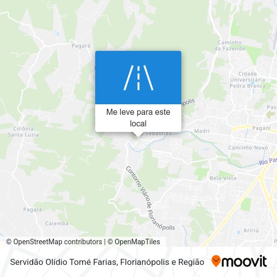 Servidão Olídio Tomé Farias mapa