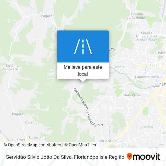 Servidão Sílvio João Da Silva mapa