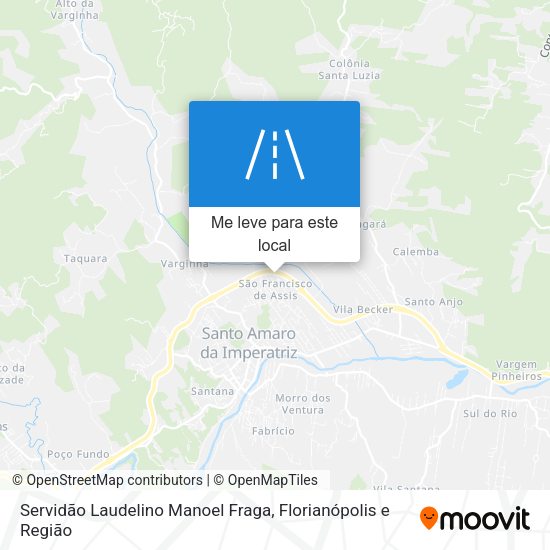 Servidão Laudelino Manoel Fraga mapa