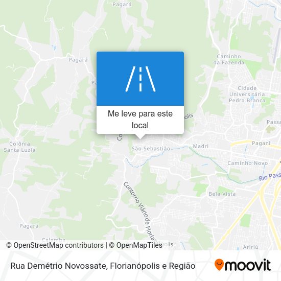 Rua Demétrio Novossate mapa