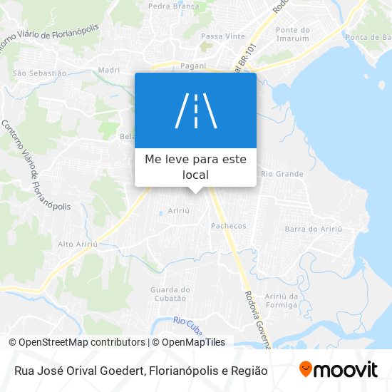 Rua José Orival Goedert mapa